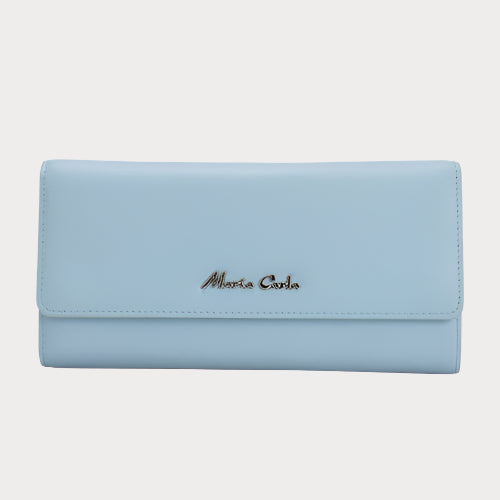 Luxury Leather Long Wallet by Maria Carla