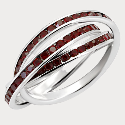 35119 High-Polished 925 Sterling Silver Ring with