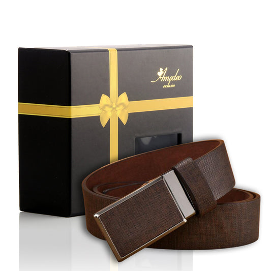 Stainless Steel Buckle-Brown Belt