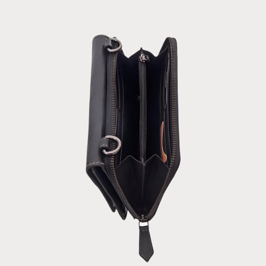 Large Full Leather Wallet on String