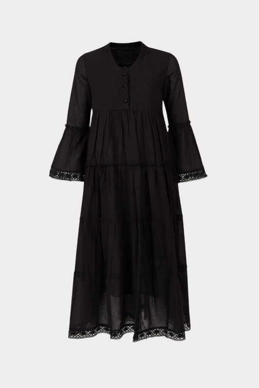 Mika Maxi Black Dress