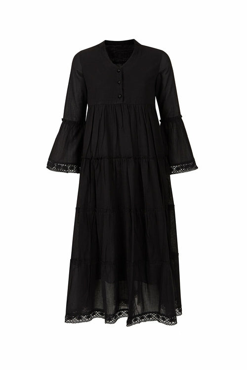 Mika Maxi Black Dress