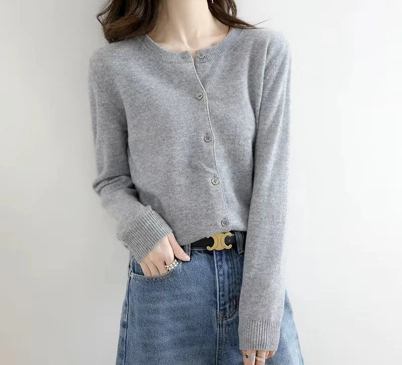 Women Cardigans Sweater Spring Autumn Knitted Cashmere