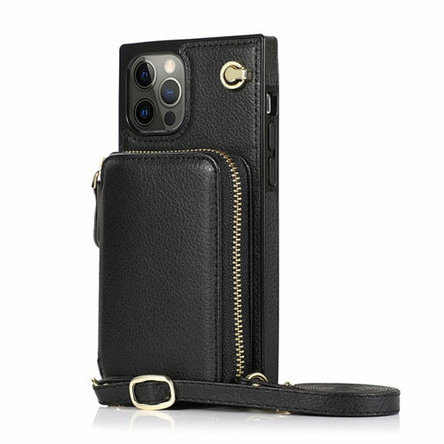 Zipper Wallet Case Strap for iphone